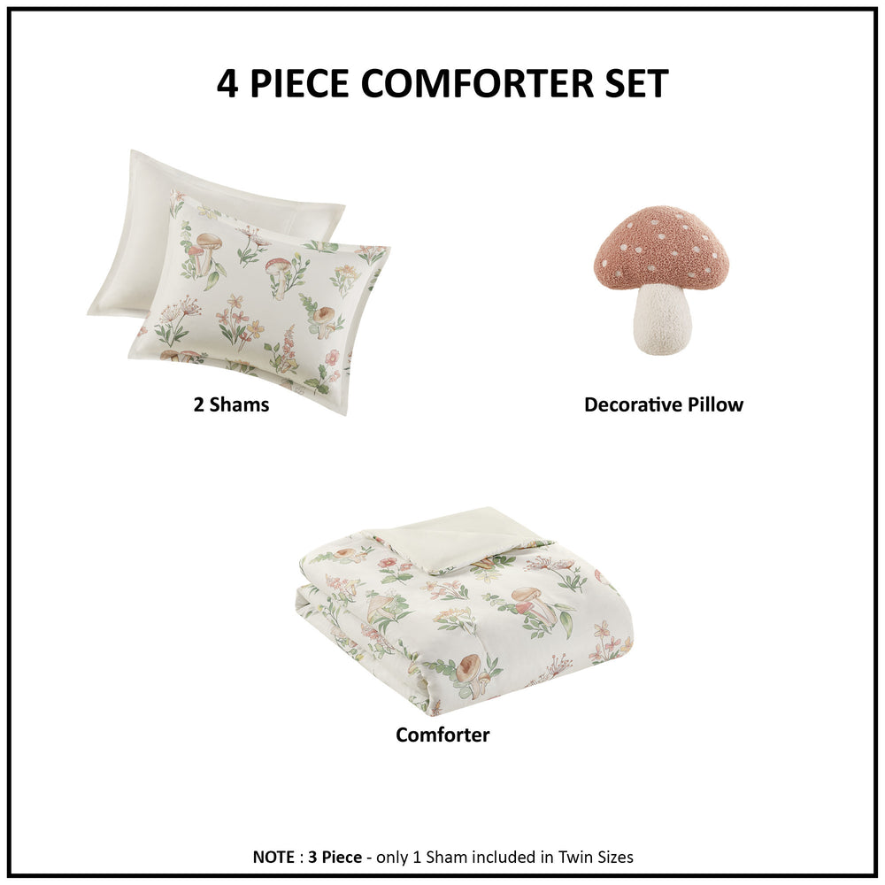 Mushroom Garden Comforter Set Twin/Twin XL Media 14