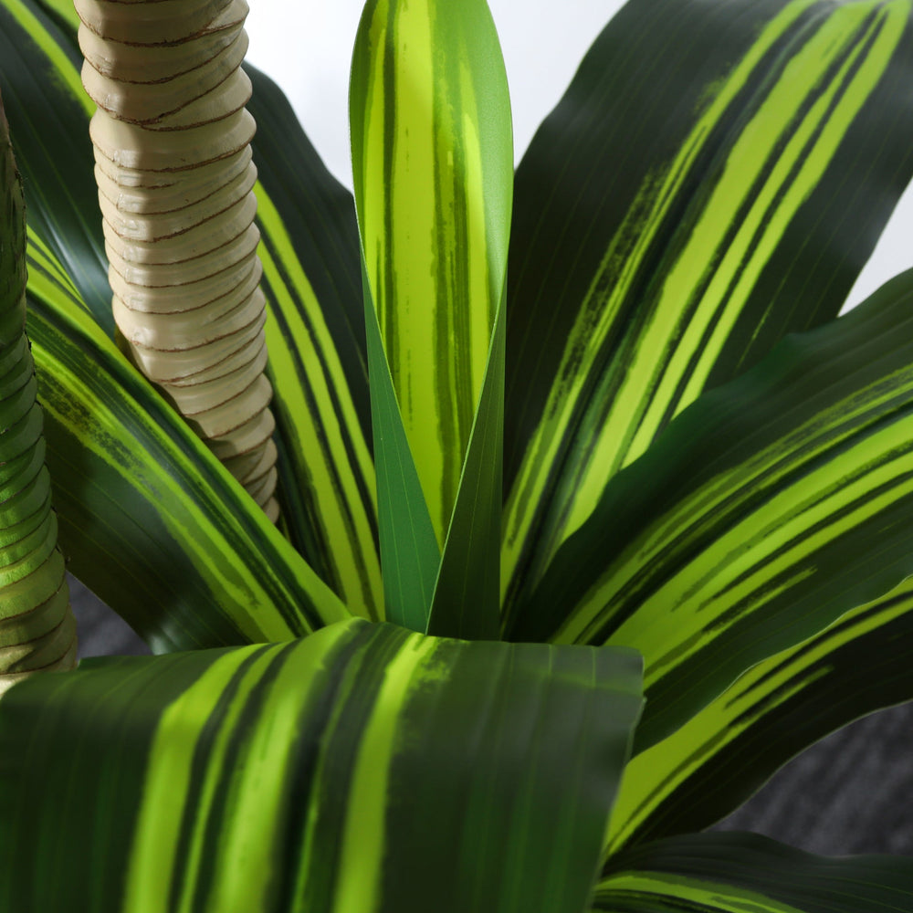 6' Artificial Dracaena Tree with Black Plastic Pot Media 8