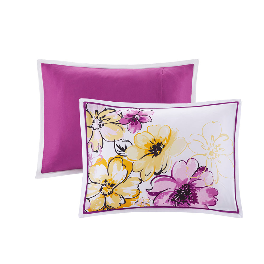 Twin/Twin XL Floral Comforter Set Media 11