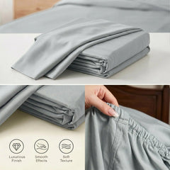 Bamboo Sheet Set Organic Bamboo & Oeko-Tex Certified Soft Sleep Comfort perspective