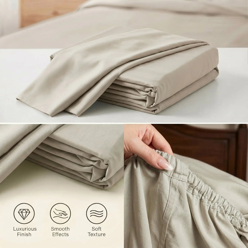 Bamboo Sheet Set Organic Bamboo & Oeko-Tex Certified Soft Sleep Comfort
