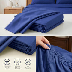 Bamboo Sheet Set Organic Bamboo & Oeko-Tex Certified Soft Sleep Comfort perspective