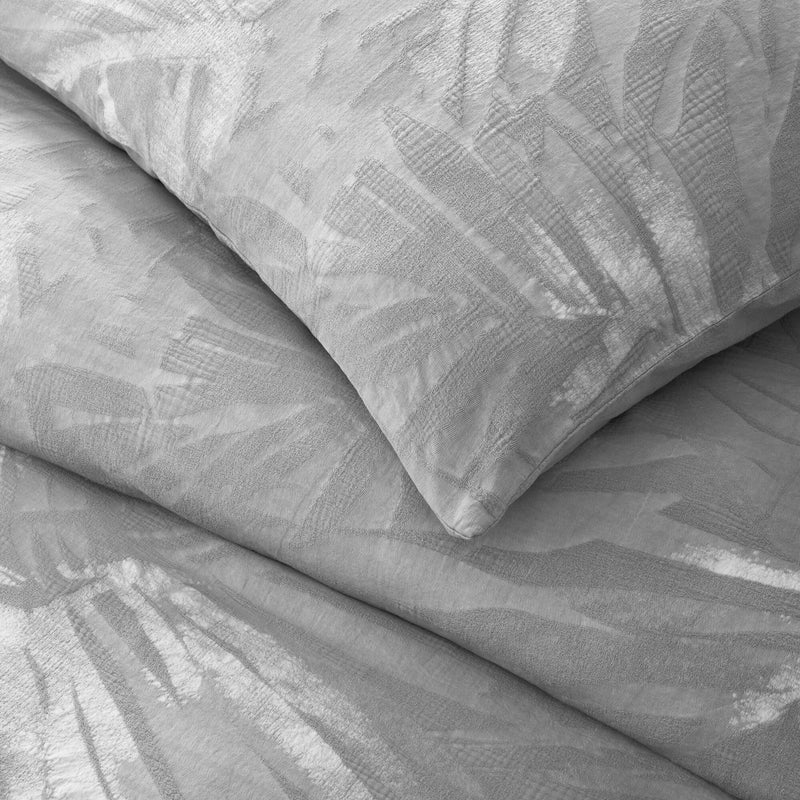 3 Pieces Full/Queen Cotton Duvet Set,Light Gray
