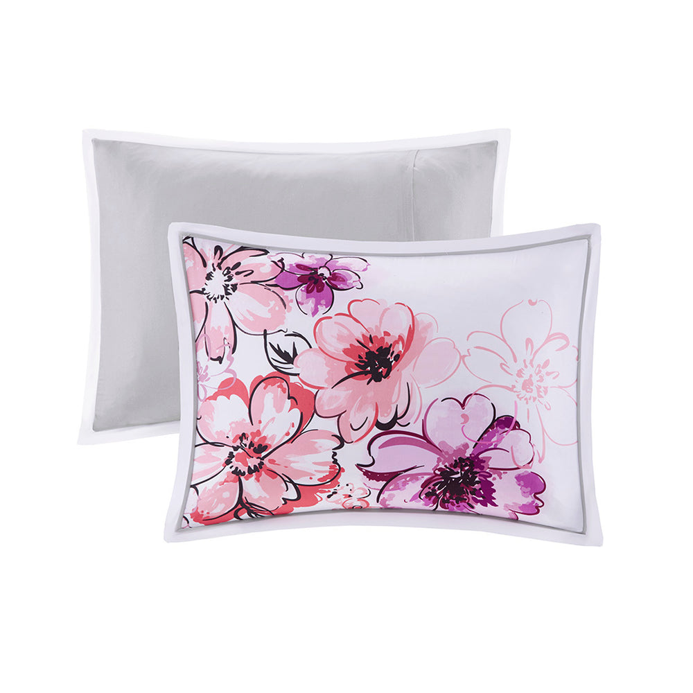 Twin/Twin XL Floral Comforter Set Media 11