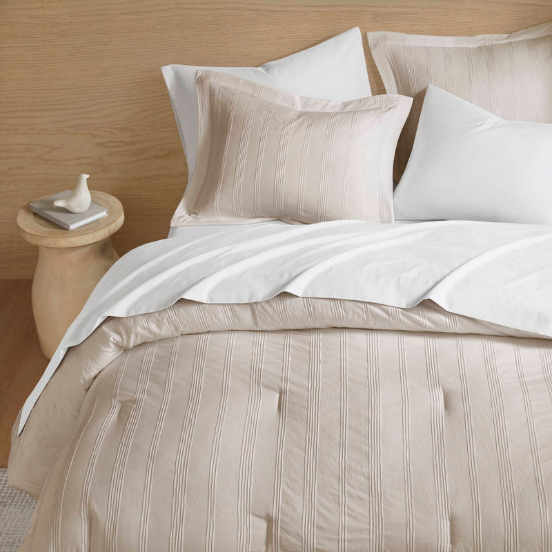 7-Piece Cal King Woven Striped Comforter Set