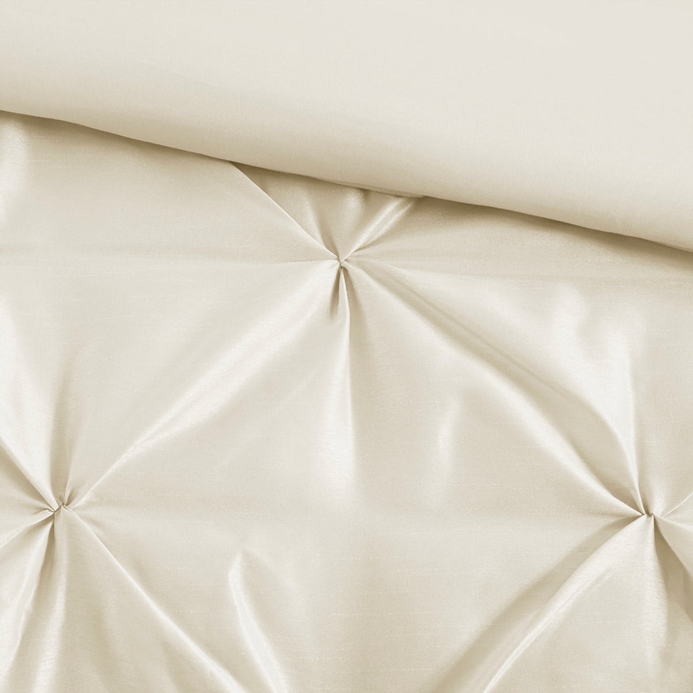 7 Piece Tufted Comforter Set Ivory Queen Media 13