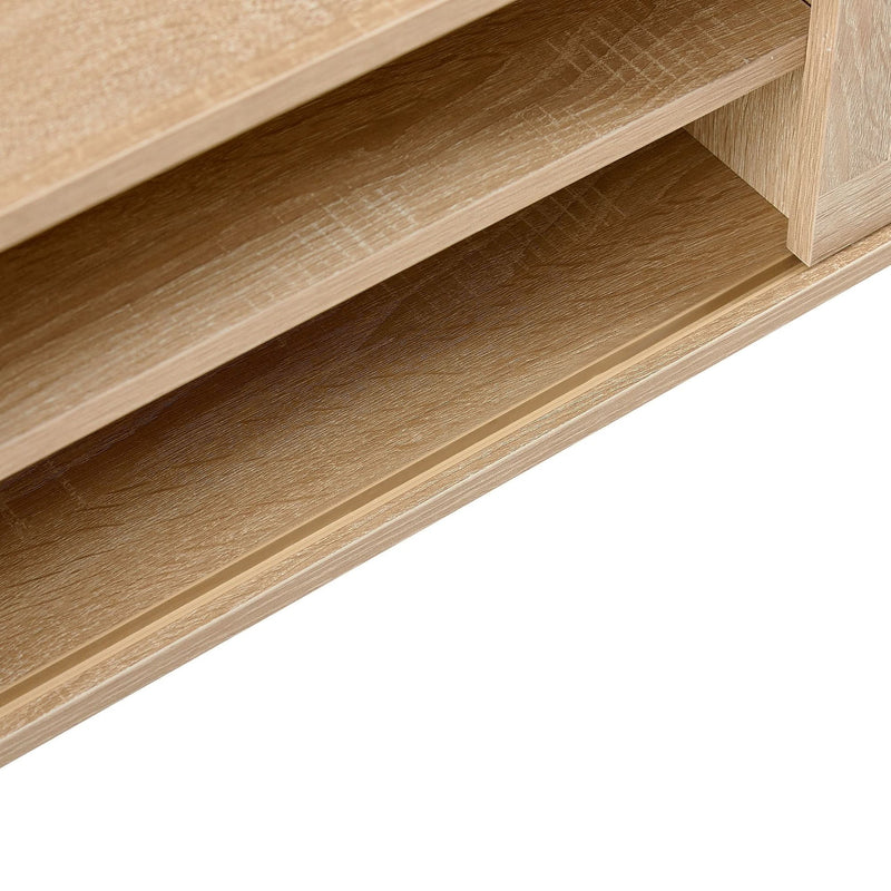 TV Cabinet Solid Wood With Adjustable Shelf For Living Room Use 55 Inch Length