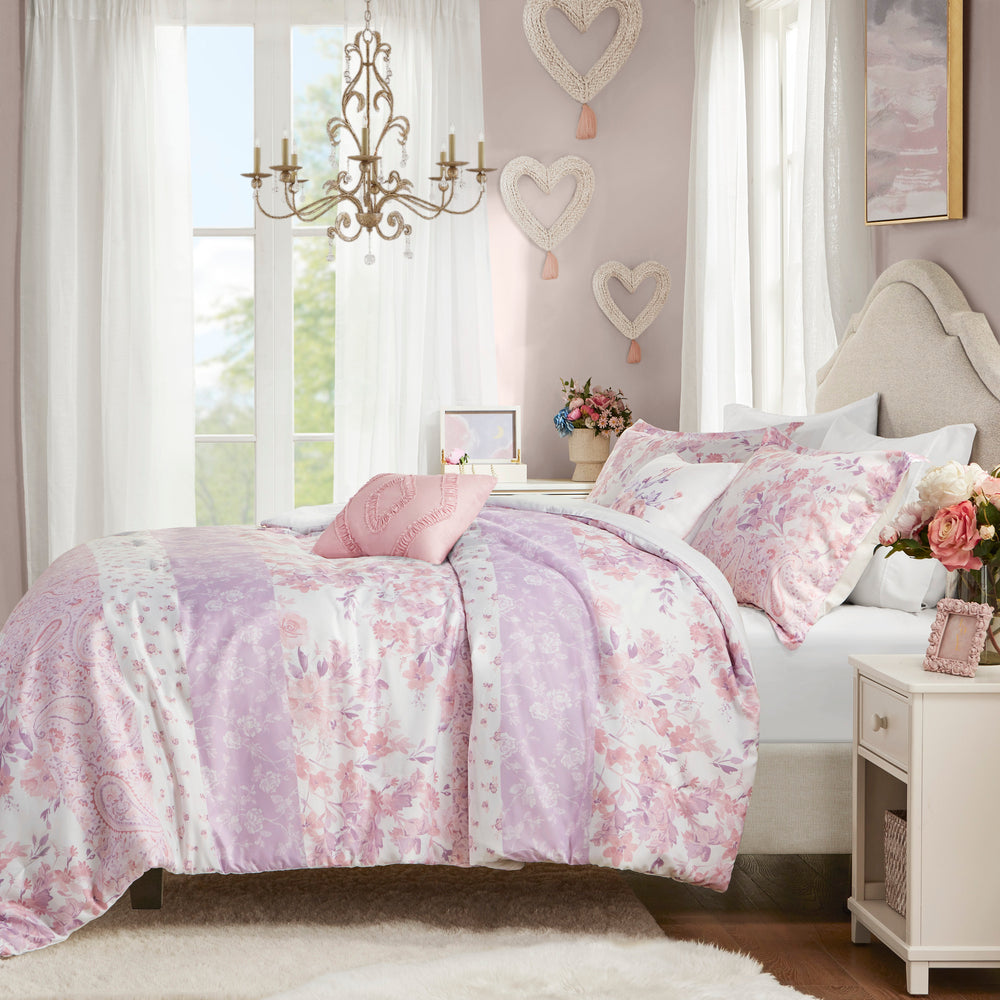 Floral Paisley Comforter Set Full/Queen Media 9