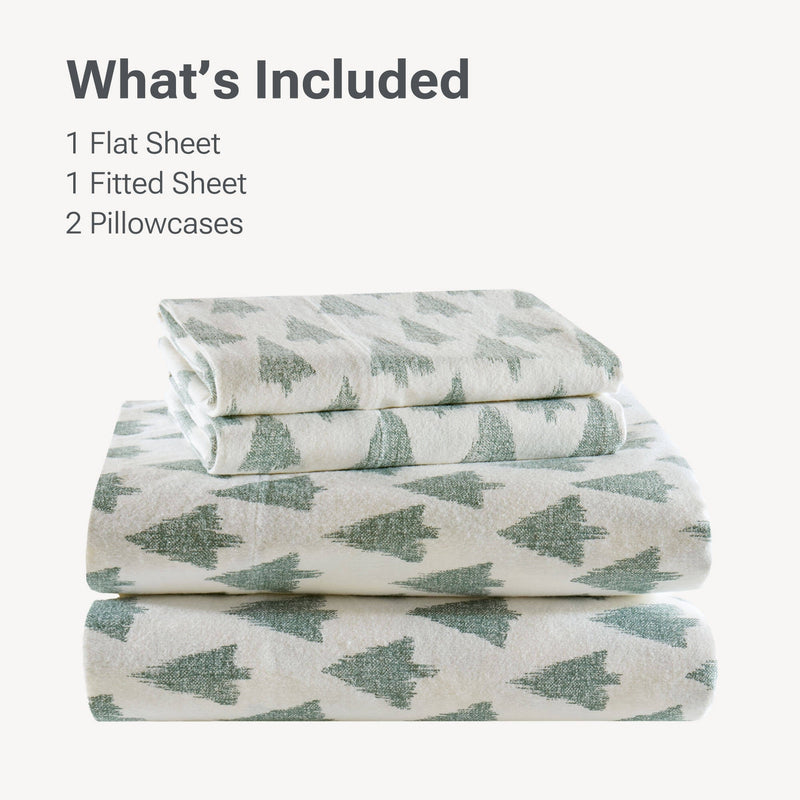 4-Piece 100% Cotton Printed Sheet Set