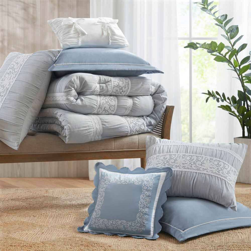 7- Piece Queen Jacquard Comforter Set Media 7
