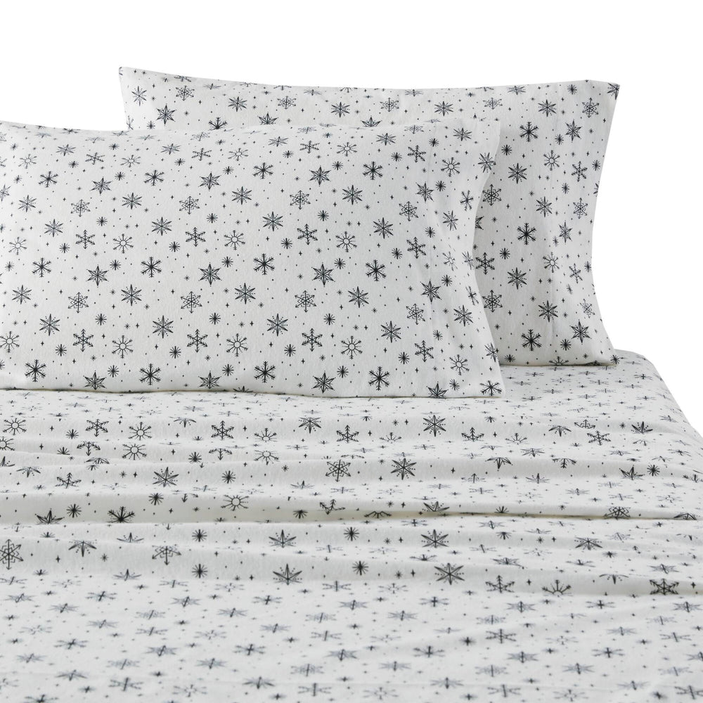 4 PCS Full Sheet Set Black Snowflakes Media 18