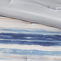 8 Piece Printed Seersucker Comforter and Quilt Set Collection perspective