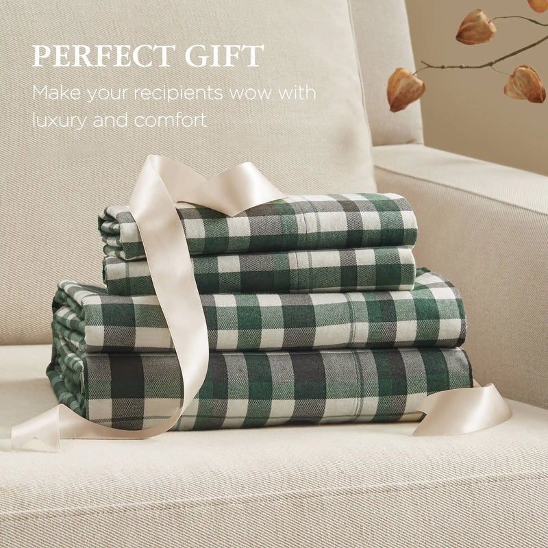 4-Piece 100% Cotton Printed Sheet Set