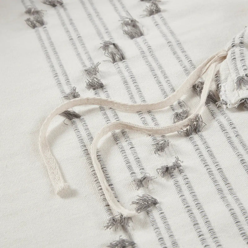 3 Piece Cotton Jacquard Duvet Cover Set