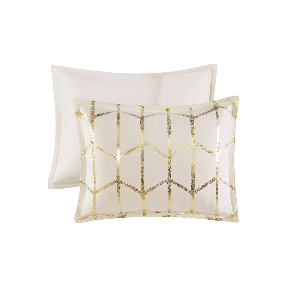 4-Piece Twin/Twin XL 100% Polyester Brushed   Printed Comforter Set Media 3