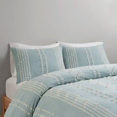 3 Piece Cotton Jacquard Duvet Cover Set perspective