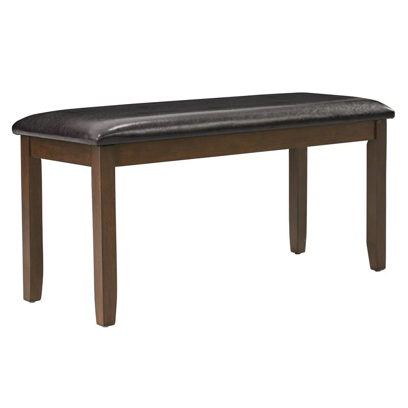 Dining Table Set Bent Wood & Rubber Wood 6 Person Farmhouse Dining Room