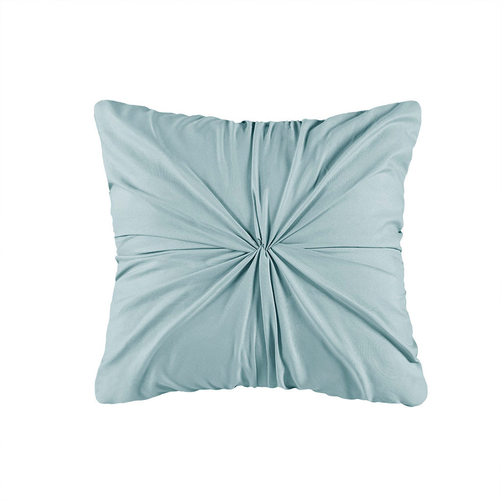 Full/Queen 4 Piece Seersucker Quilt Set with Throw Pillow Media 6