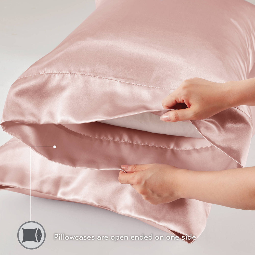 4 PCS Twin Luxury Sheet Set Blush Media 6