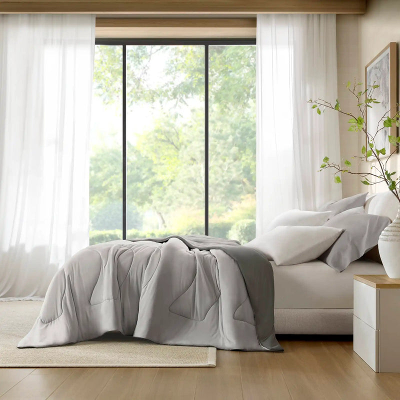 1-Piece Reversible Tencel Comforter Blanket