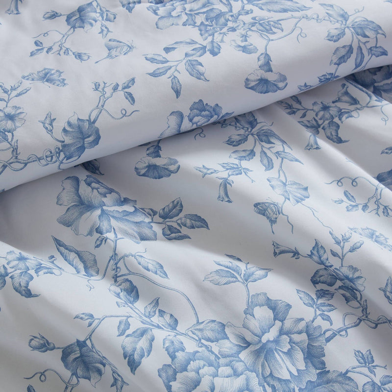 5 Pieces Full/Queen Comforter Set with Decorative Pillows,Blue