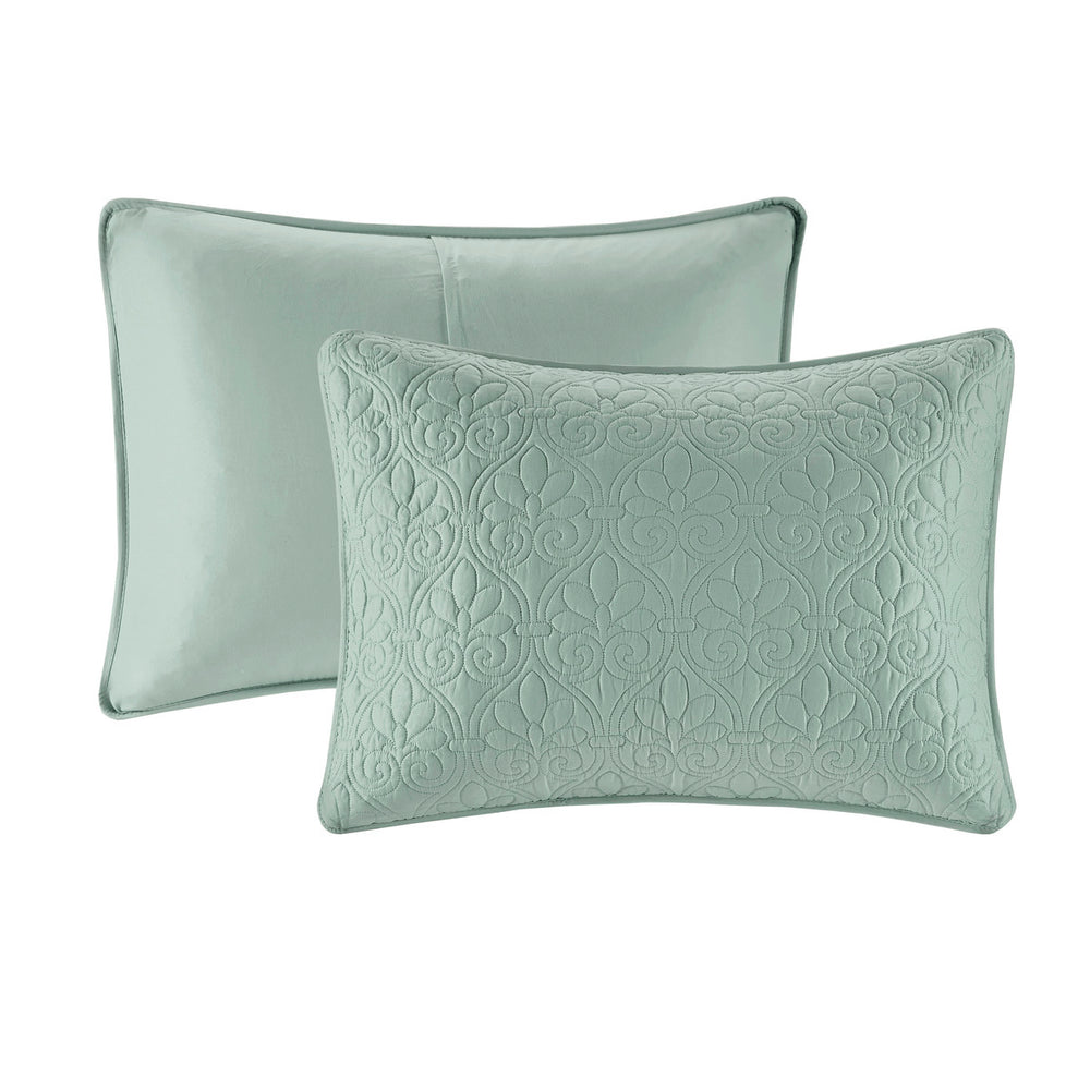 Reversible Bedspread Set Seafoam Twin Media 6