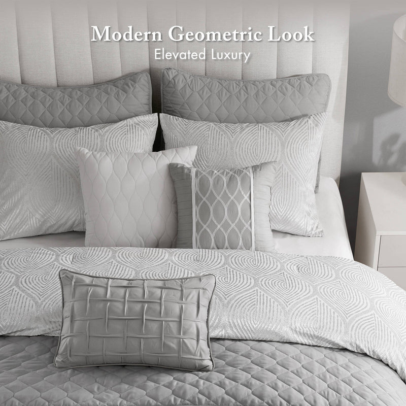 10- Piece King Jacquard Comforter Set
