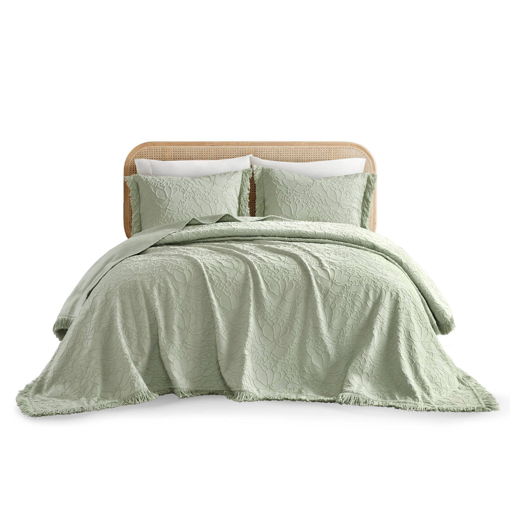 3PCS Queen Bedspread Set Media 12