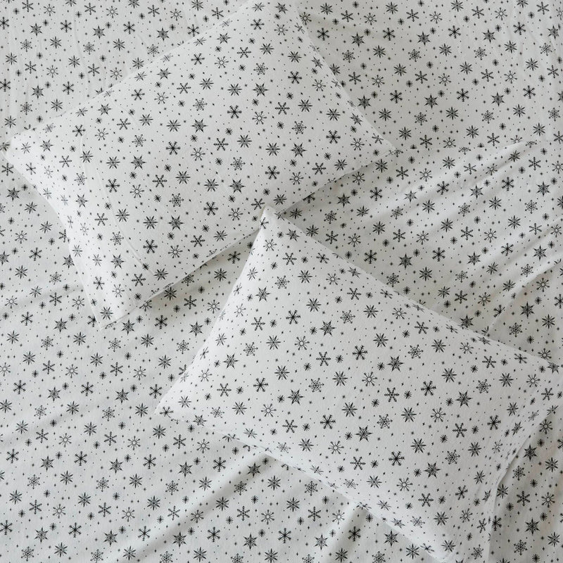 4 PCS Full Sheet Set Black Snowflakes