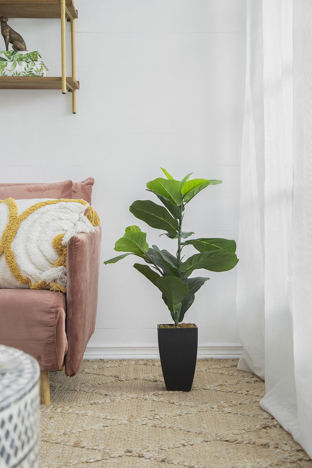 20x16x35' Artificial Fiddle-Leaf Fig Potted Plant Media 3