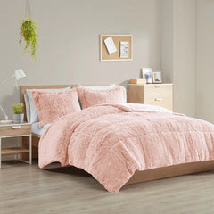 Shaggy Long Fur Comforter Mini Set perspective