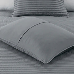 8 Piece Printed Seersucker Comforter and Quilt Set Collection perspective