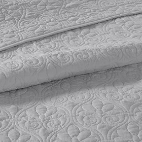 Reversible Quilt Set Grey Full/Queen Media 8