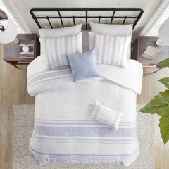 5 Piece Cotton Jaquard Duvet Set perspective