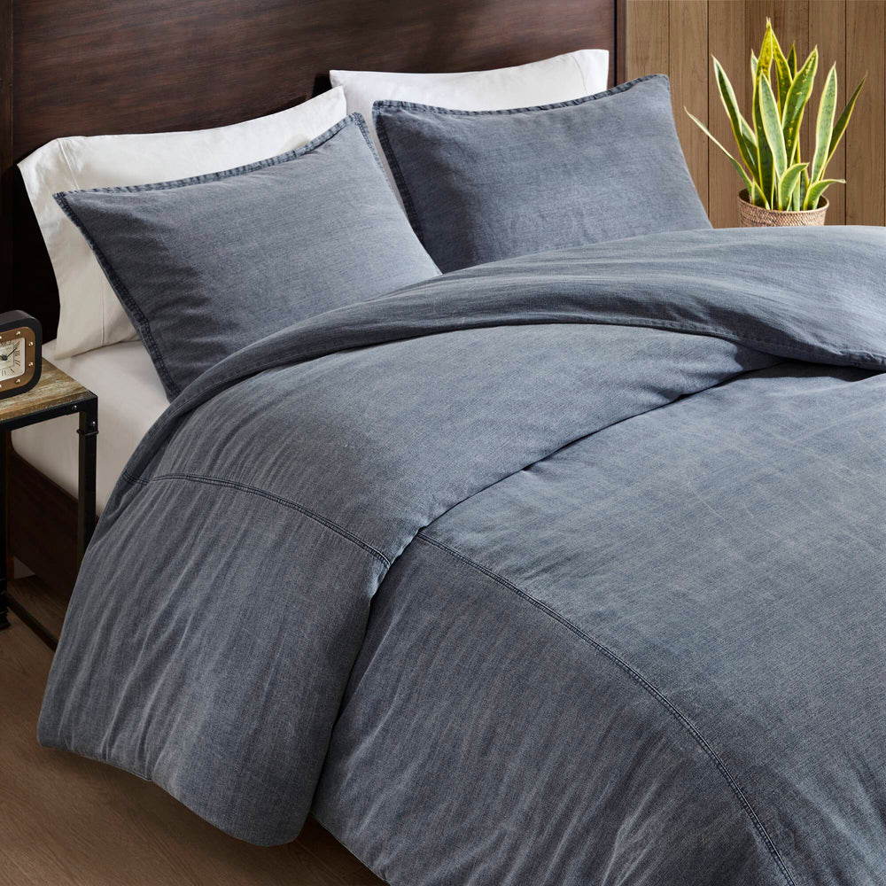 3PCS King/Cal King Twill Washed Duvet Set Media 18