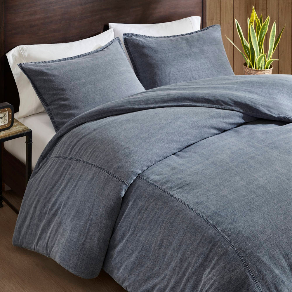 3PCS King/Cal King Twill Washed Duvet Set Media 18