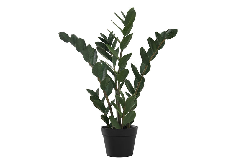 Artificial Plant, 29' Tall, Zz Tree, Indoor, Faux, Fake, Floor, Greenery, Potted, Real Touch, Decorative, Green Leaves, Black Pot