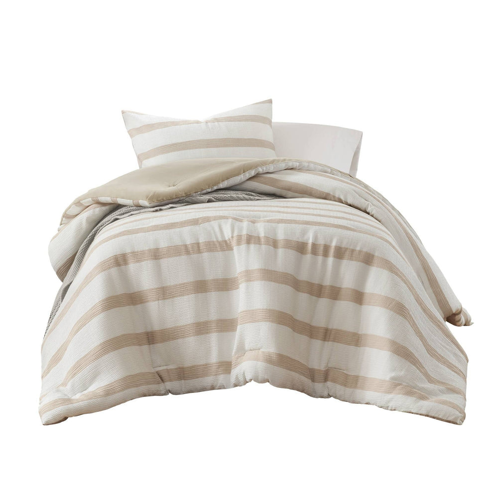 2-Piece Twin/Twin XL Yarn-dyed striped comforter Media 13