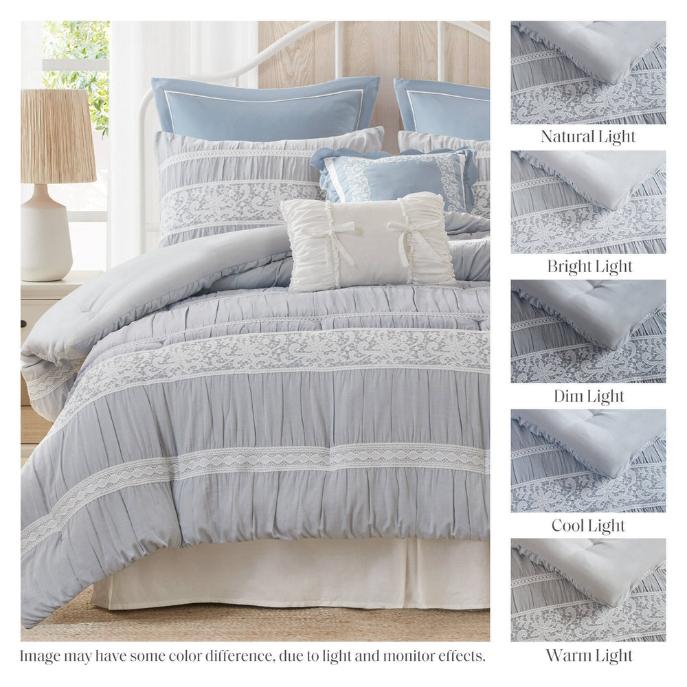 7- Piece King Jacquard Comforter Set Media 2