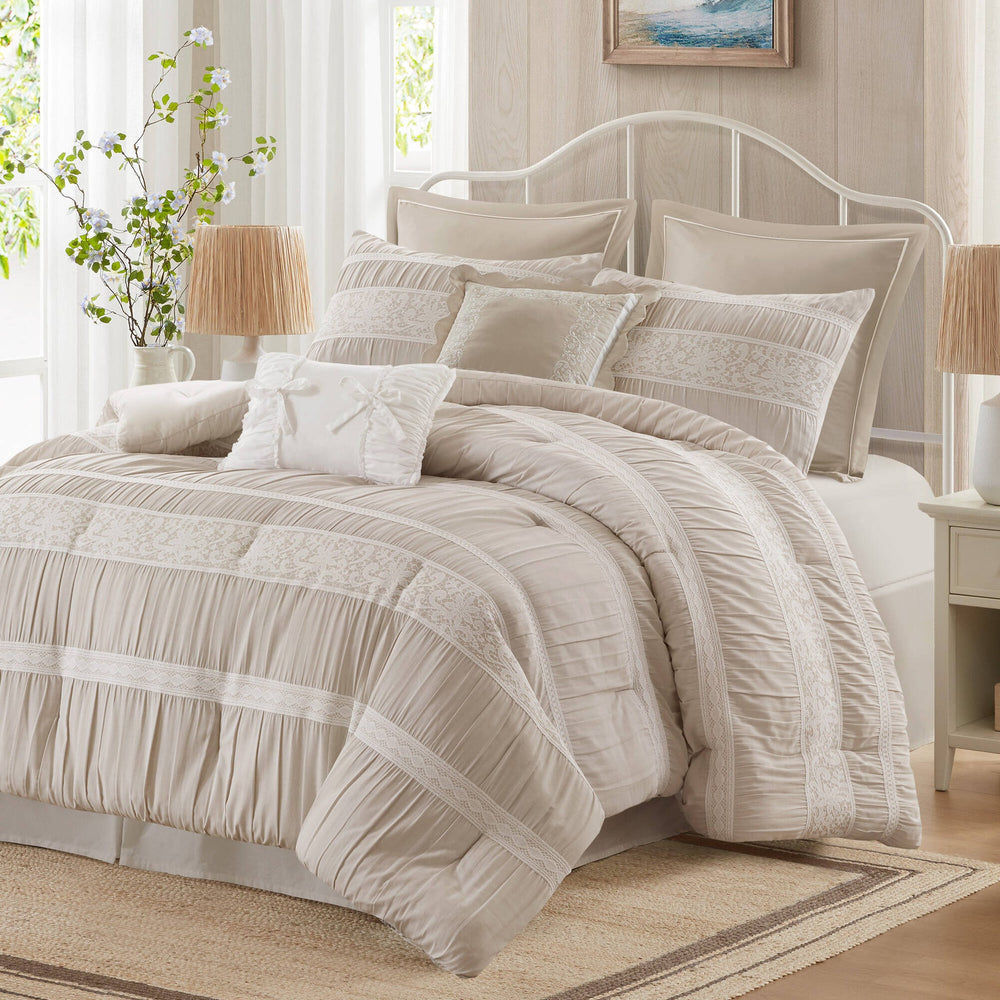 7- Piece Queen Jacquard Comforter Set Media 3