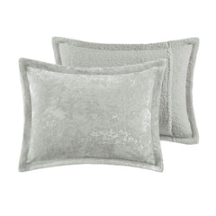 Crushed Velvet Sherpa Reversible Comforter Set perspective
