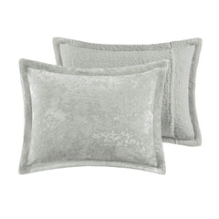 Crushed Velvet Sherpa Reversible Comforter Set perspective