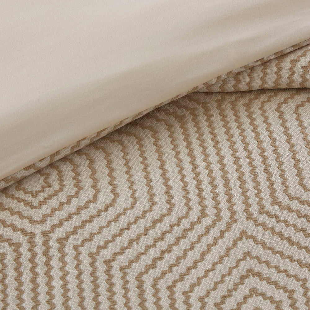 9-Piece King Abstract Comforter Set, Tan+Ivory Media 4