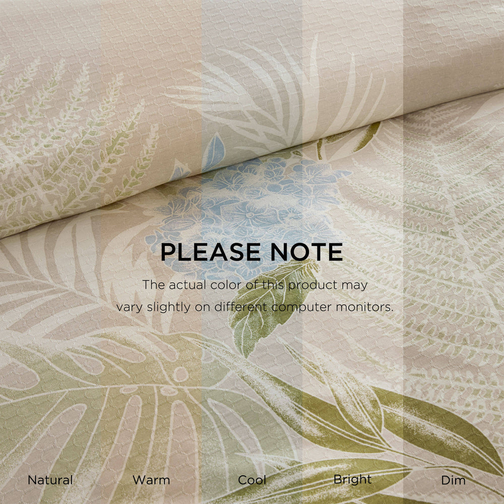 5-Piece Full/Queen Cotton Duvet Cover Set with Throw Pillow Media 2