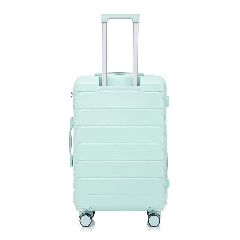 ABS Spinner Luggage Mint Green Durable 3 Piece Set & Combination Lock