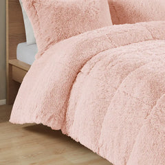 Shaggy Long Fur Comforter Mini Set perspective