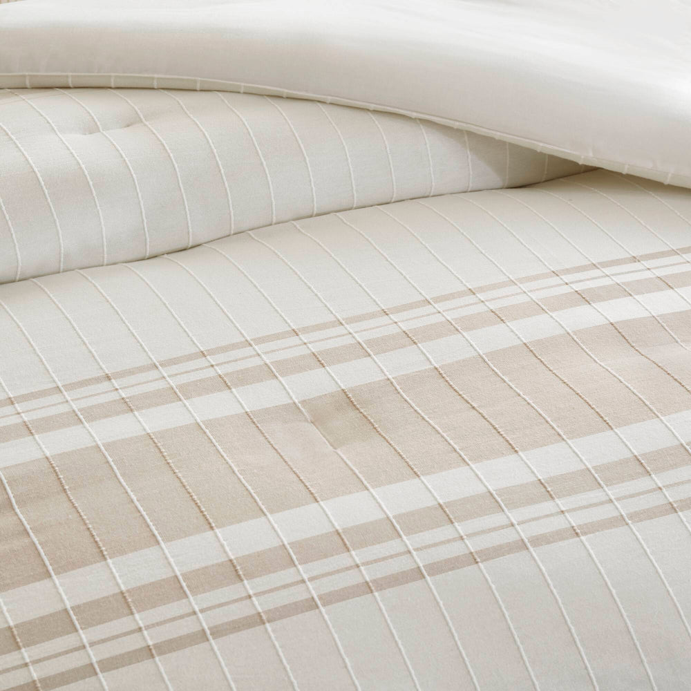 6-Piece Queen Cotton Jacquard Oversized Comforter Set Media 5
