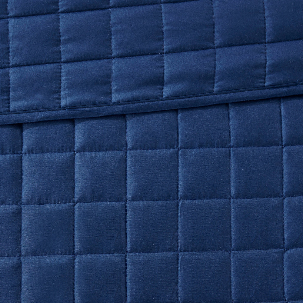 8 Piece Comforter and Quilt Set Collection Navy Full/Queen Media 11