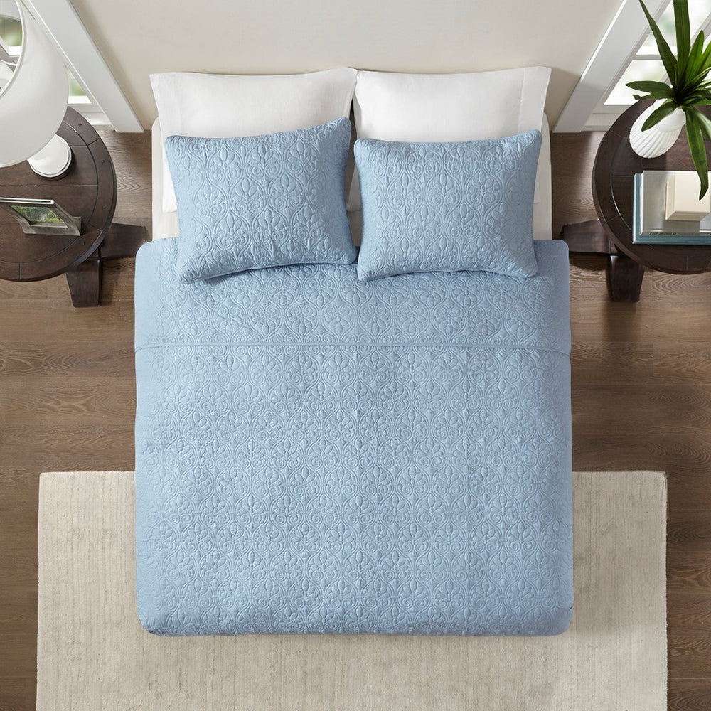 Reversible Quilt Set Blue Full/Queen Media 7