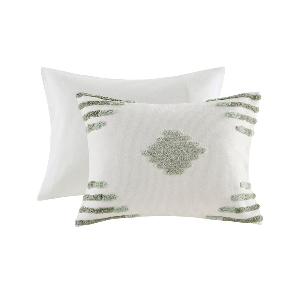King/Cal King 3 Piece Cotton Blend Chenille Comforter Set Media 7
